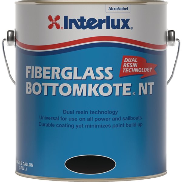 Interlux Interlux YBB379G Fiberglass Bottomkote NT Bottom Paint, Black Gal. YBB379G